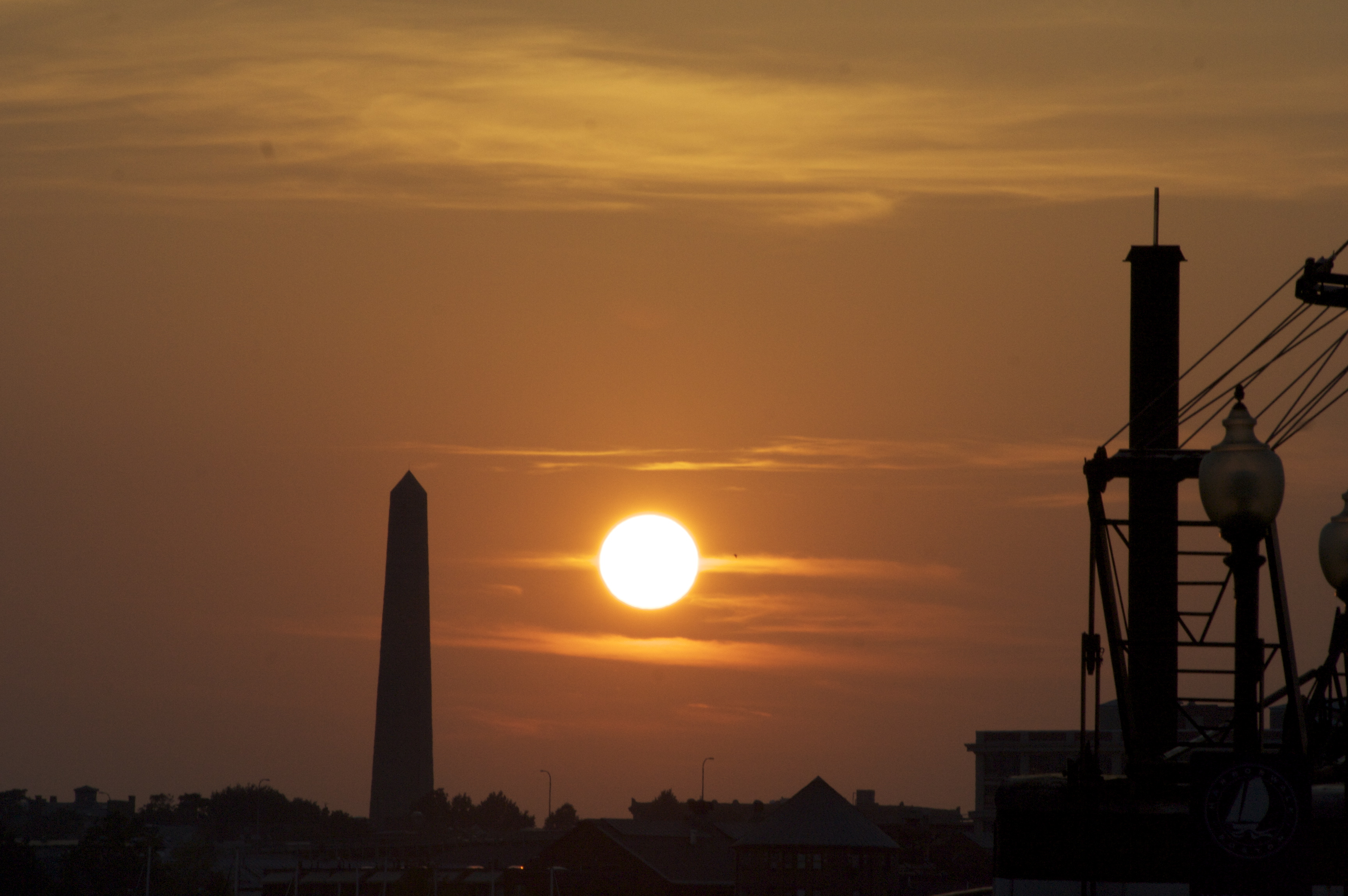 Sunset over Charlestown
